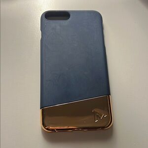 Stylish Blue and Rose Gold Phone Case- iPhone 6/6s/7/8 Plus
